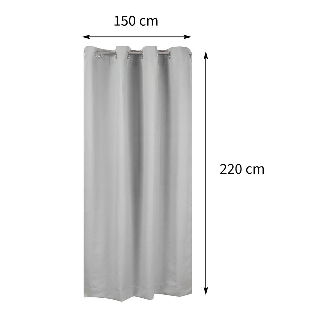 ผ้าม่าน EYELET HOME LIVING STYLE TILDA UV 150X220 ซม. สีเทา