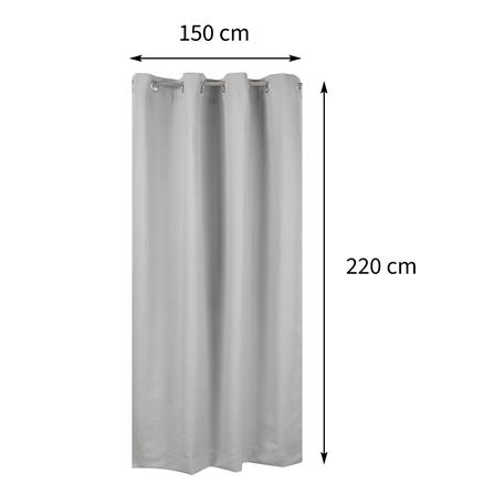 ผ้าม่าน EYELET HOME LIVING STYLE TILDA UV 150X220 ซม. สีเทา_9