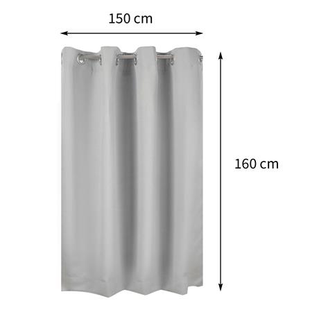 ผ้าม่าน EYELET HOME LIVING STYLE TILDA UV 150X160 ซม. สีเทา_9