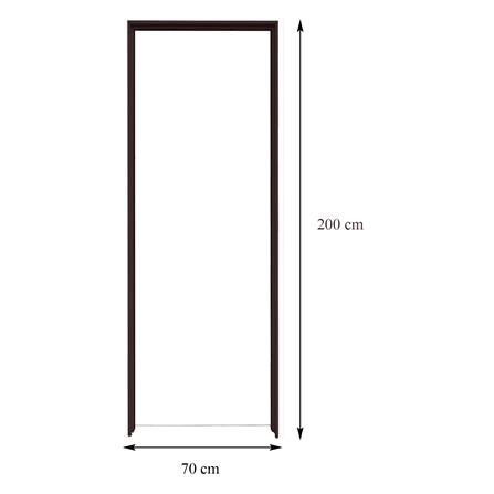 วงกบประตู UPVC FOAM AZLE ขอบเรียบ 70X200 ซม. สีโอ๊ค_2