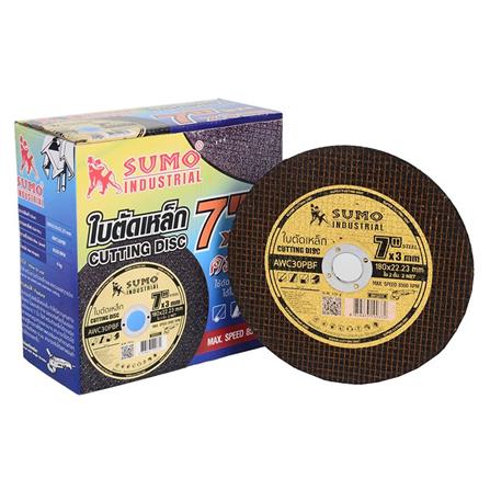 ใบตัดเหล็กและสเตนเลส SUMO 7 นิ้ว สีดำ_1