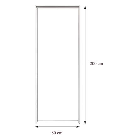 วงกบประตู UPVC FOAM AZLE ขอบเรียบ 80X200 ซม. สีขาว_2