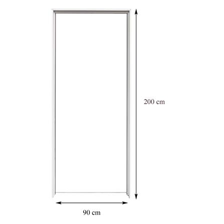 วงกบประตู UPVC FOAM AZLE ขอบเรียบ 90X200 ซม. สีขาว_2