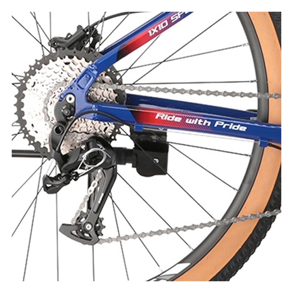 จักรยานเสือภูเขา TRINX M1000E 10SP สีน้ำเงิน/แดง