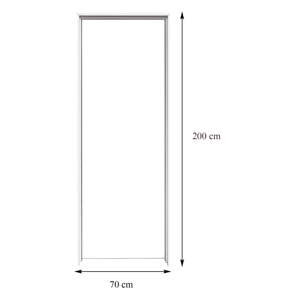 วงกบประตู UPVC FOAM AZLE ขอบเรียบ 70X200 ซม. สีขาว