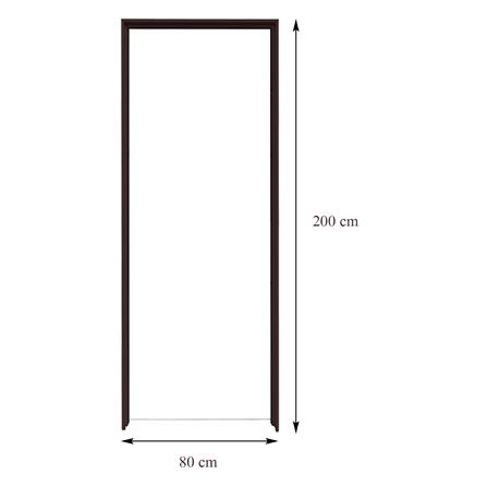 วงกบประตู UPVC FOAM AZLE ขอบเรียบ 80X200 ซม. สีโอ๊ค_2