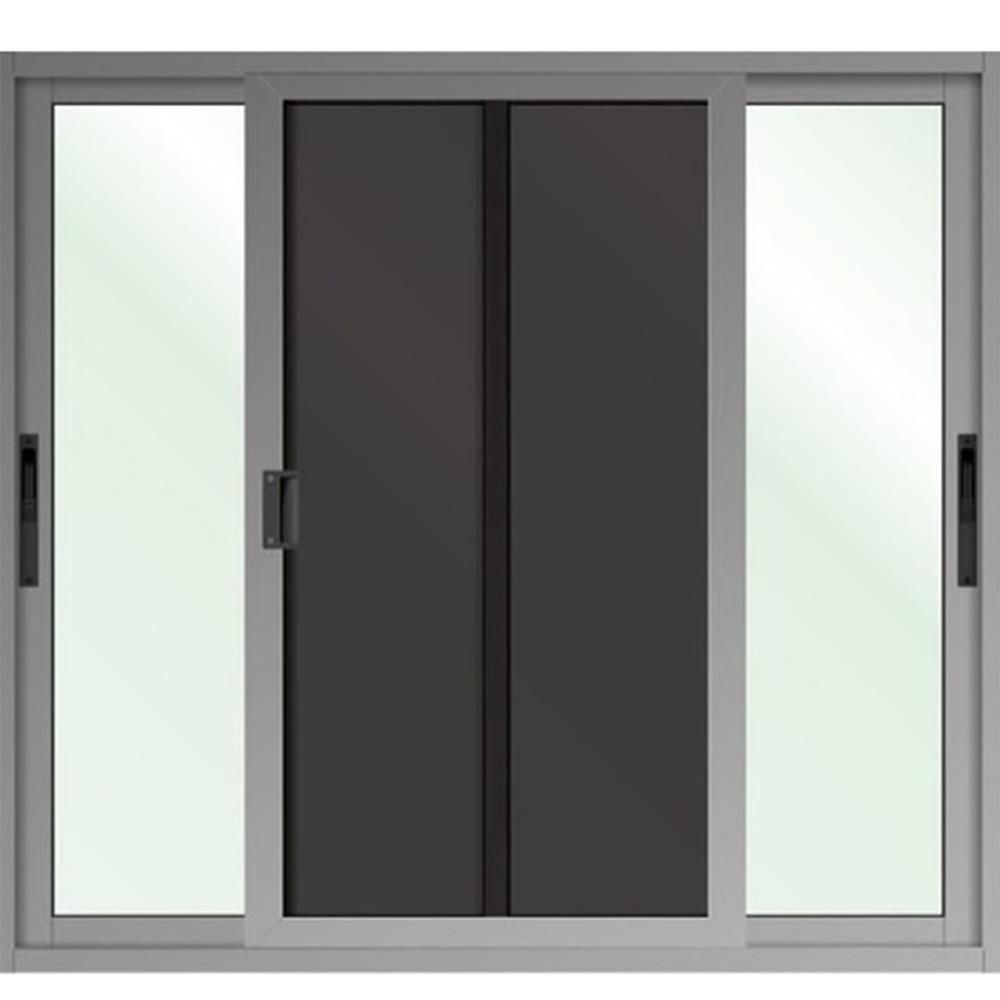 หน้าต่างบานเลื่อน อะลูมิเนียม S-S มุ้ง LYNN XPLUS 120X110 ซม. สีกราไฟท์