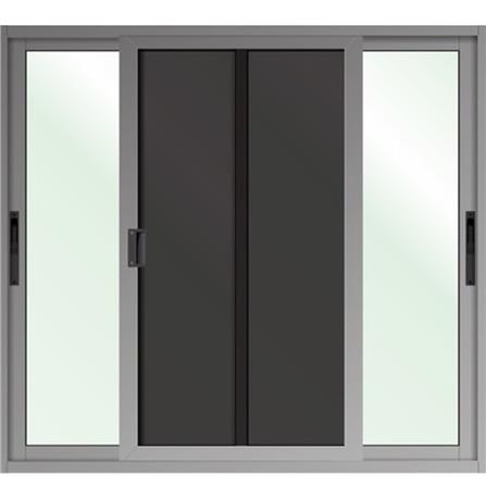 หน้าต่างบานเลื่อน อะลูมิเนียม S-S มุ้ง LYNN XPLUS 120X110 ซม. สีกราไฟท์_1