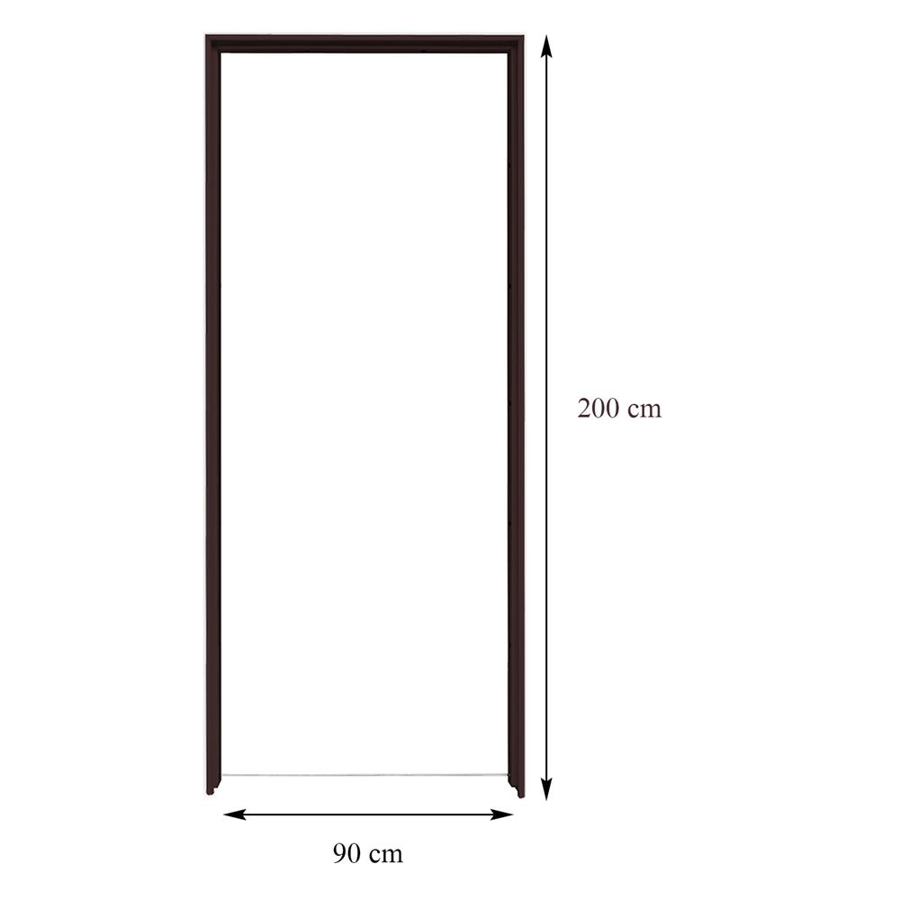 วงกบประตู UPVC FOAM AZLE ขอบเรียบ 90X200 ซม. สีโอ๊ค