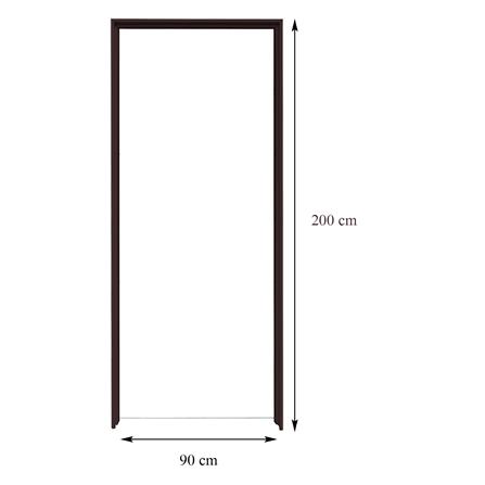 วงกบประตู UPVC FOAM AZLE ขอบเรียบ 90X200 ซม. สีโอ๊ค_2