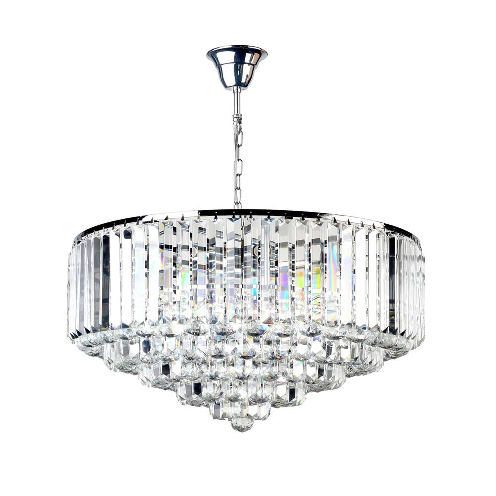 ไฟช่อ L&E 01-02749 สีใส/เงิน 12 หัว