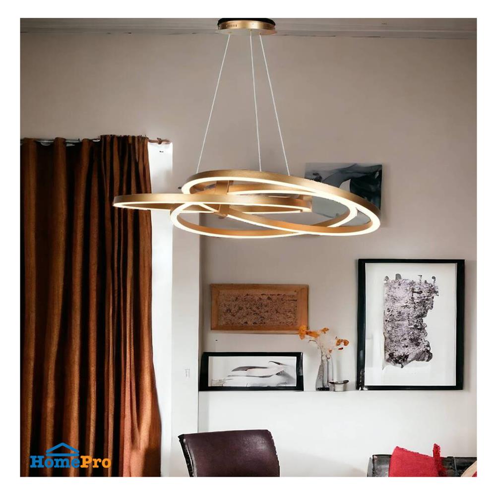 ไฟช่อ LED L&E 01-A0195 70 วัตต์ WARM WHITE สีทอง 1 หัว