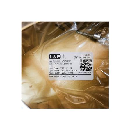 ไฟช่อ LED L&E 01-A0195 70 วัตต์ WARM WHITE สีทอง 1 หัว_4