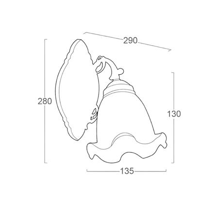 ไฟกิ่งภายใน LUMAX 01-02457 สีขาว/BRASS 1 หัว_2