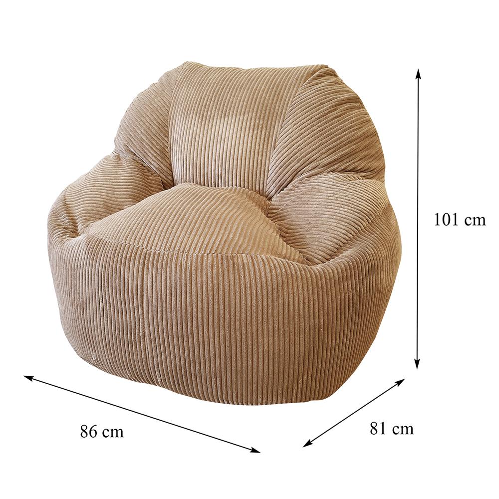 เบาะรองนั่ง HOME LIVING STYLE CROISSANT 34X40 นิ้ว สีน้ำตาล