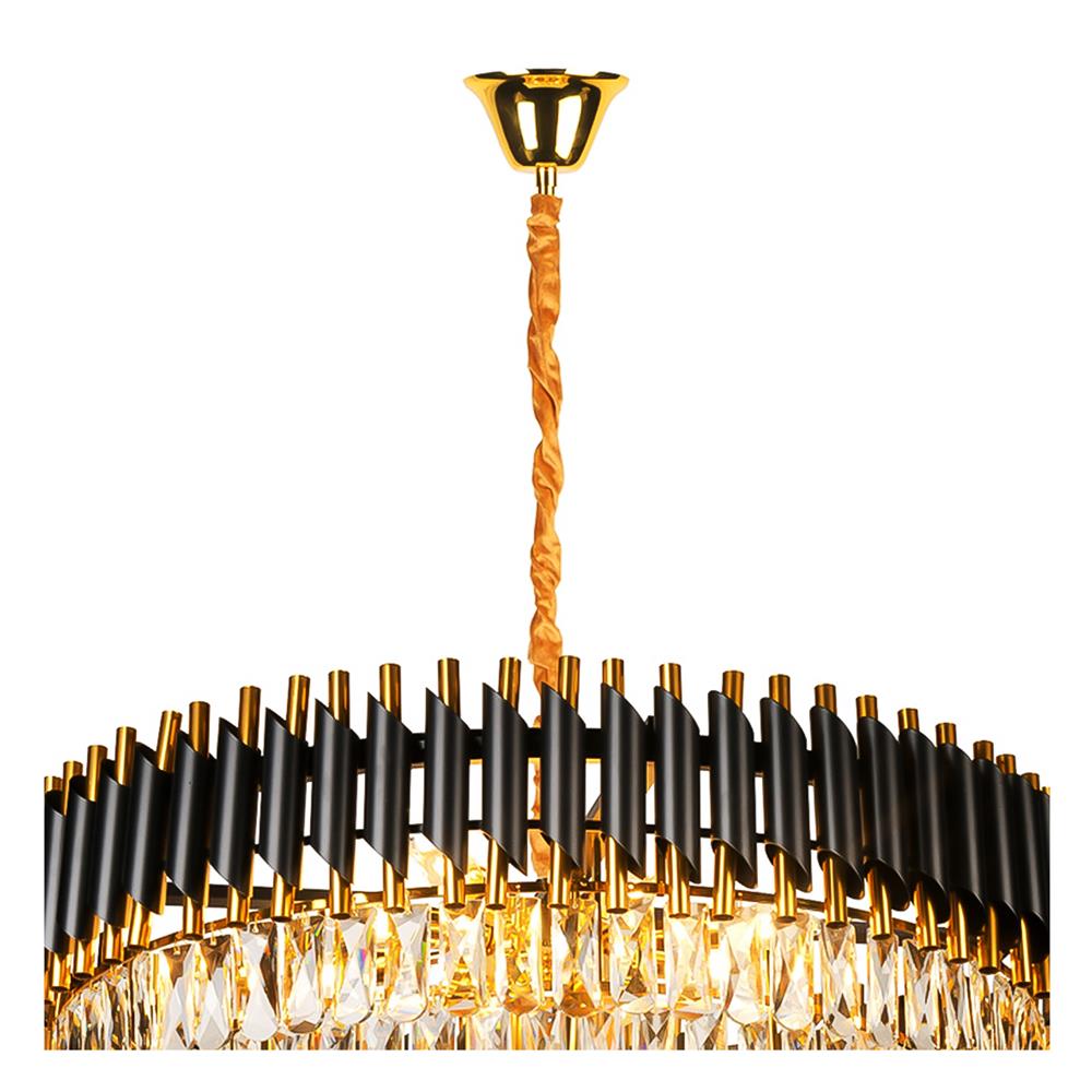 ไฟช่อ LUMAX 01-02993 สีดำ/ใส/ทอง 12 หัว