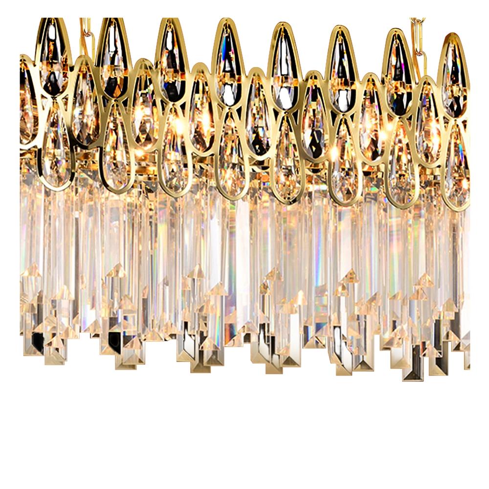 ไฟช่อ EVL CFC-11086 สีทอง/ใส 8 หัว