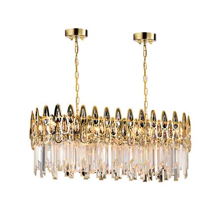 ไฟช่อ EVL CFC-11086 สีทอง/ใส 8 หัว_0