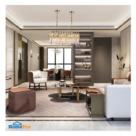 ไฟช่อ EVL CFC-11086 สีทอง/ใส 8 หัว_2