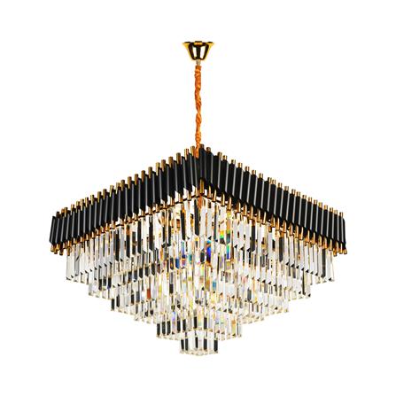 ไฟช่อ LUMAX 01-02994 สีดำ/ใส/ทอง 12 หัว_0