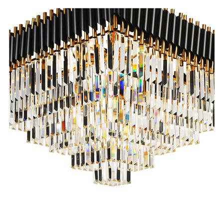 ไฟช่อ LUMAX 01-02994 สีดำ/ใส/ทอง 12 หัว_1