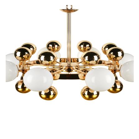 ไฟช่อ LUMAX 01-02858 สีทอง/ขาว 8 หัว_1