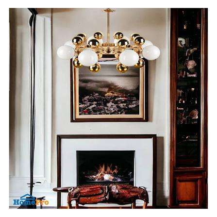 ไฟช่อ LUMAX 01-02858 สีทอง/ขาว 8 หัว_2