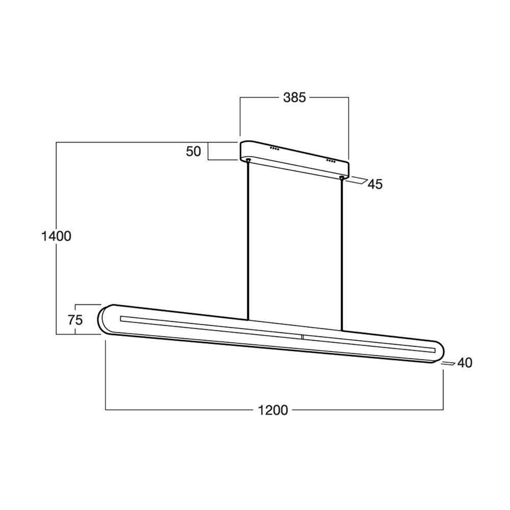 ไฟช่อ LED LUMAX 01-A0250 82 วัตต์ WARM WHITE สีน้ำตาล 1 หัว