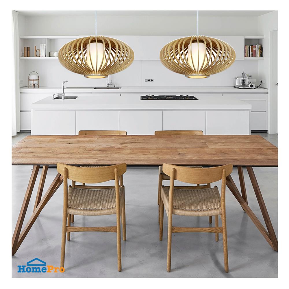 ไฟช่อ LUMAX 01-02976 สีน้ำตาล/ขาว 1 หัว