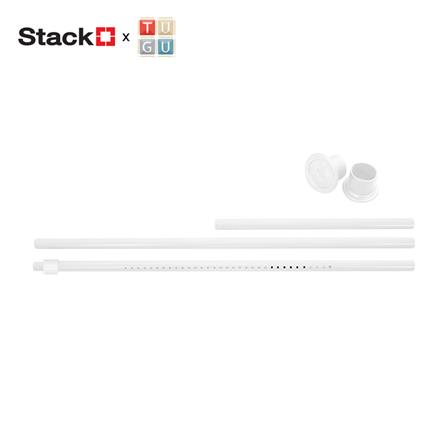 รางเสาสปริงพร้อมจุก STACKO X TUGU 70 ซม. สีขาว_0