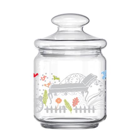 ขวดโหลแก้วฝาดึง OCEAN GLASS ENGLISH GARDEN 0.5 ลิตร