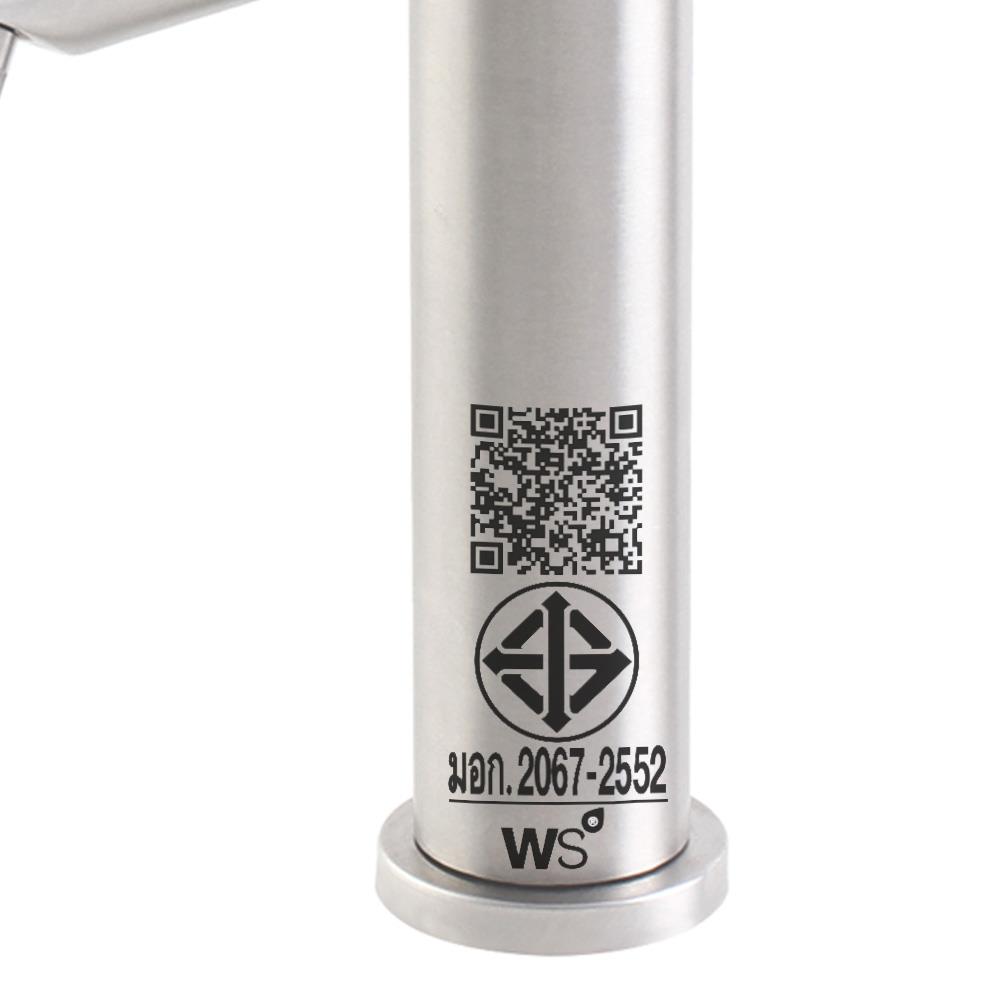 ก๊อกอ่างล้างหน้าเดี่ยว WS WS-2201M สีเงิน