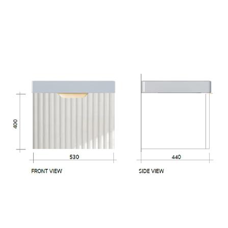เคาน์เตอร์แขวนผนัง COTTO V00181NWH สีขาว_1