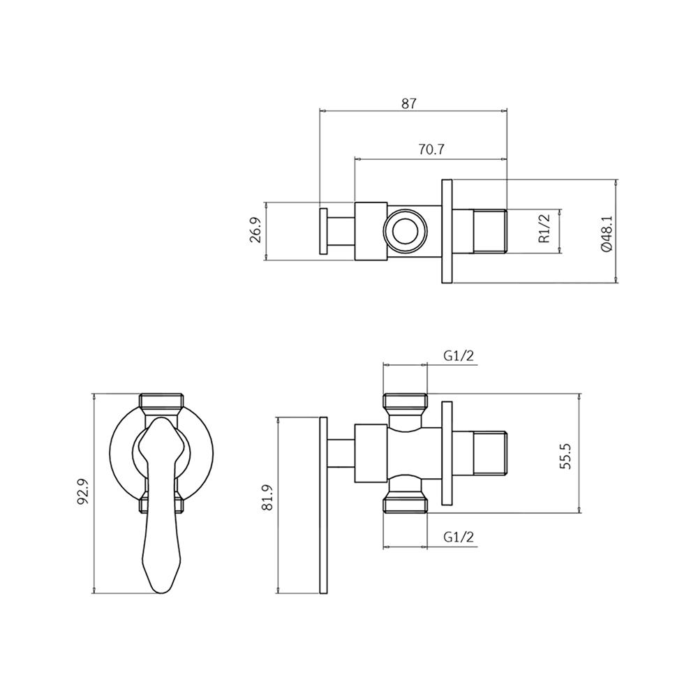 สต๊อปวาล์ว 2 ทาง WS WS-2212 สเตนเลส
