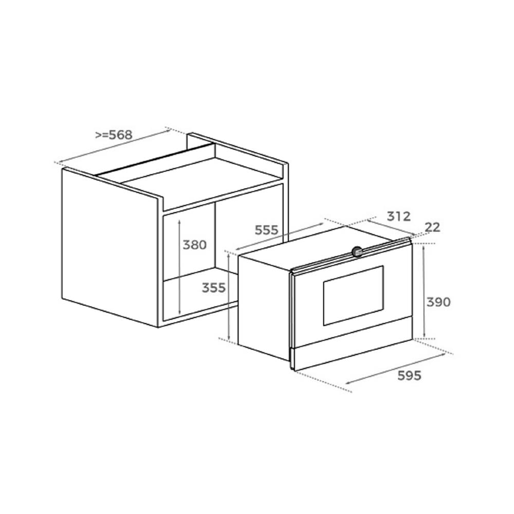 ไมโครเวฟฝังดิจิตอล TEKA ML 82-G1 BIS L BM
