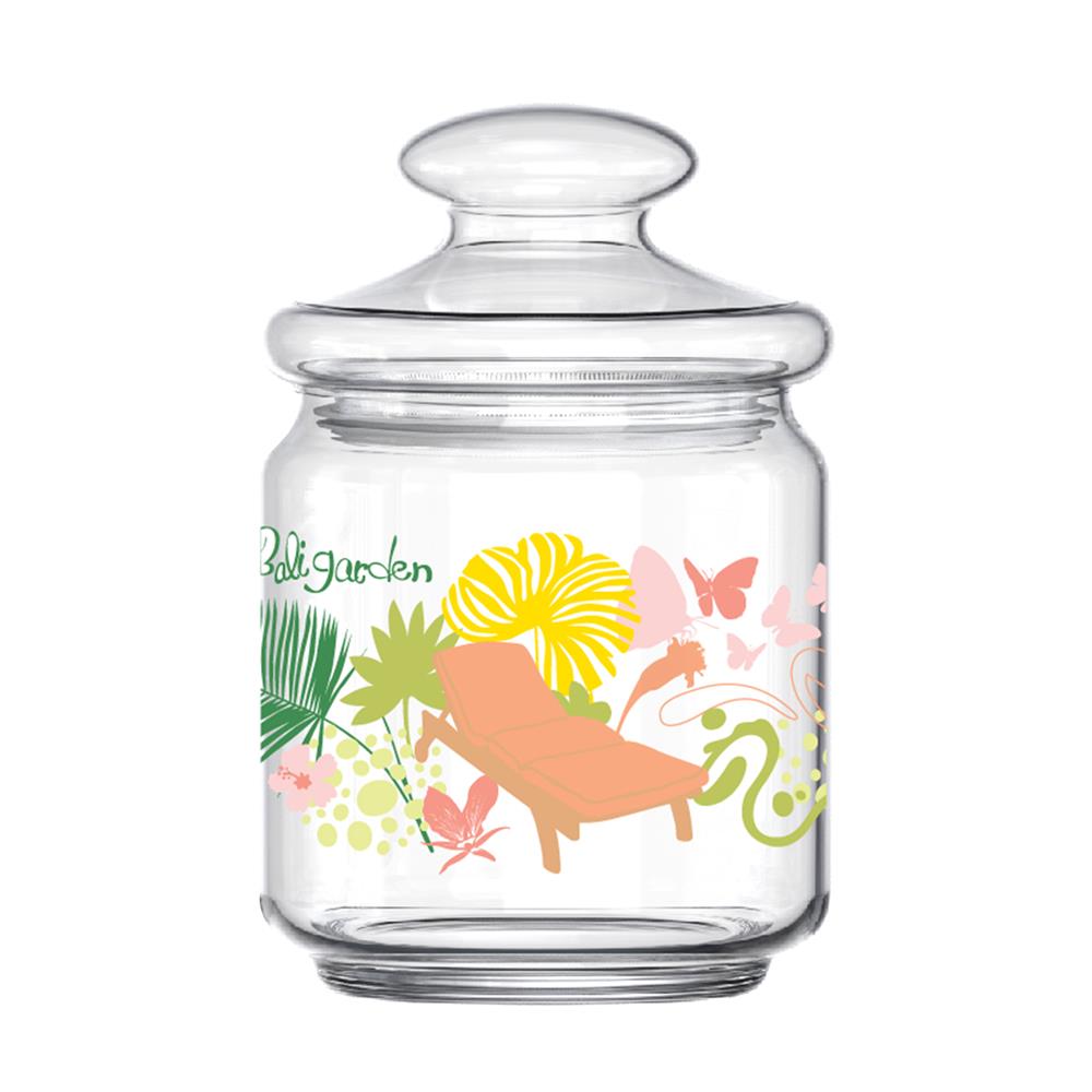 ขวดโหลแก้วฝาดึง OCEAN GLASS BALI GARDEN 0.5 ลิตร