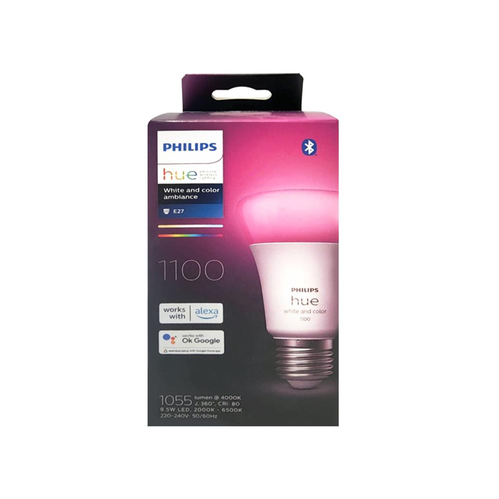 หลอด LED PHILIPS A60 HUE 9.5 วัตต์ RGB E27
