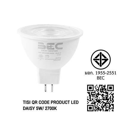 หลอด LED BEC MR16/PAR DAISY 5 วัตต์ WARM WHITE GU5.3_4
