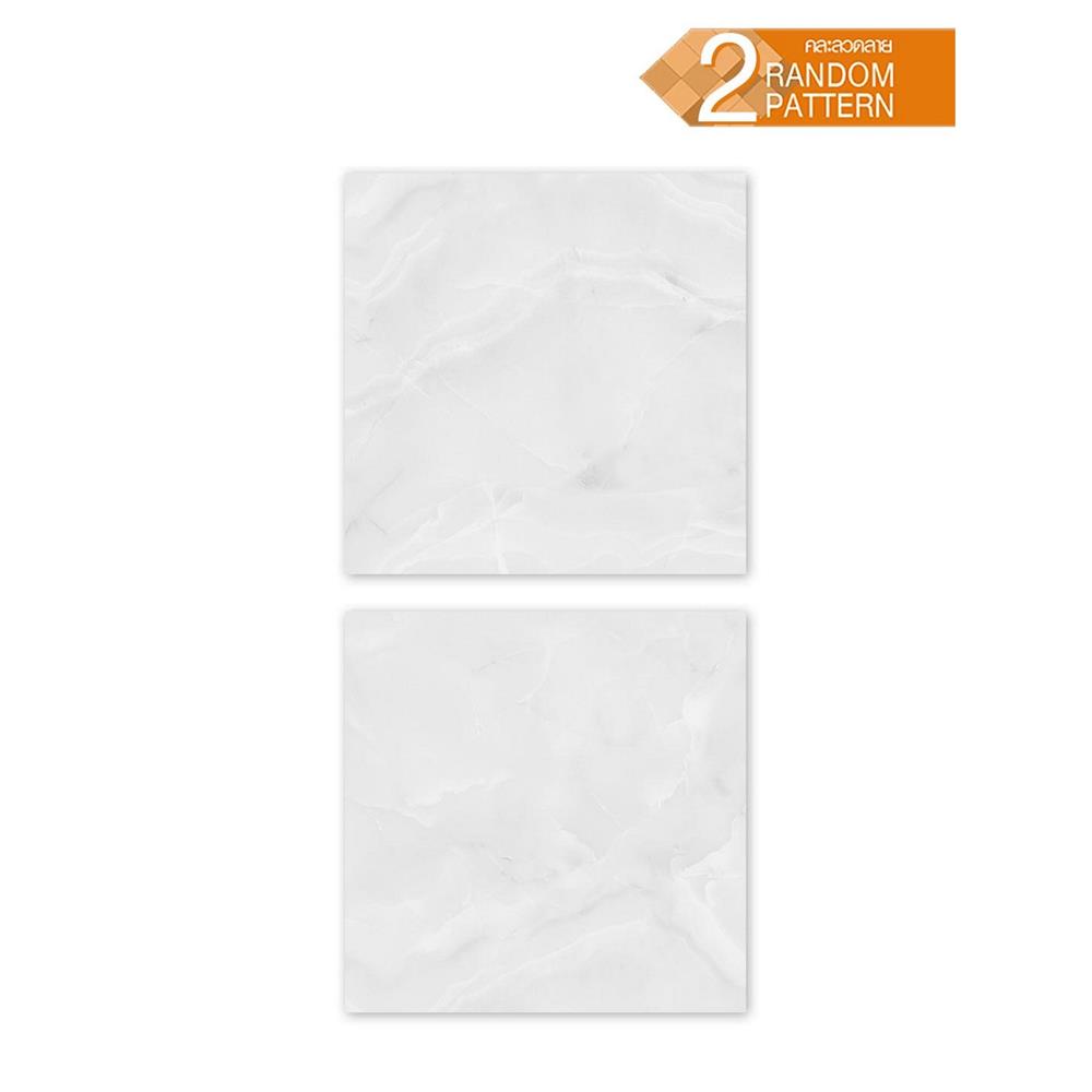 กระเบื้องพื้น 16x16 นิ้ว ภูผา ช่อฟ้า เทาอ่อน PM 0.96 ตร.ม.