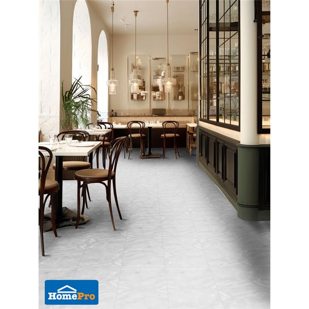 กระเบื้องพื้น 16x16 นิ้ว ภูผา ช่อฟ้า เทาอ่อน PM 0.96 ตร.ม.