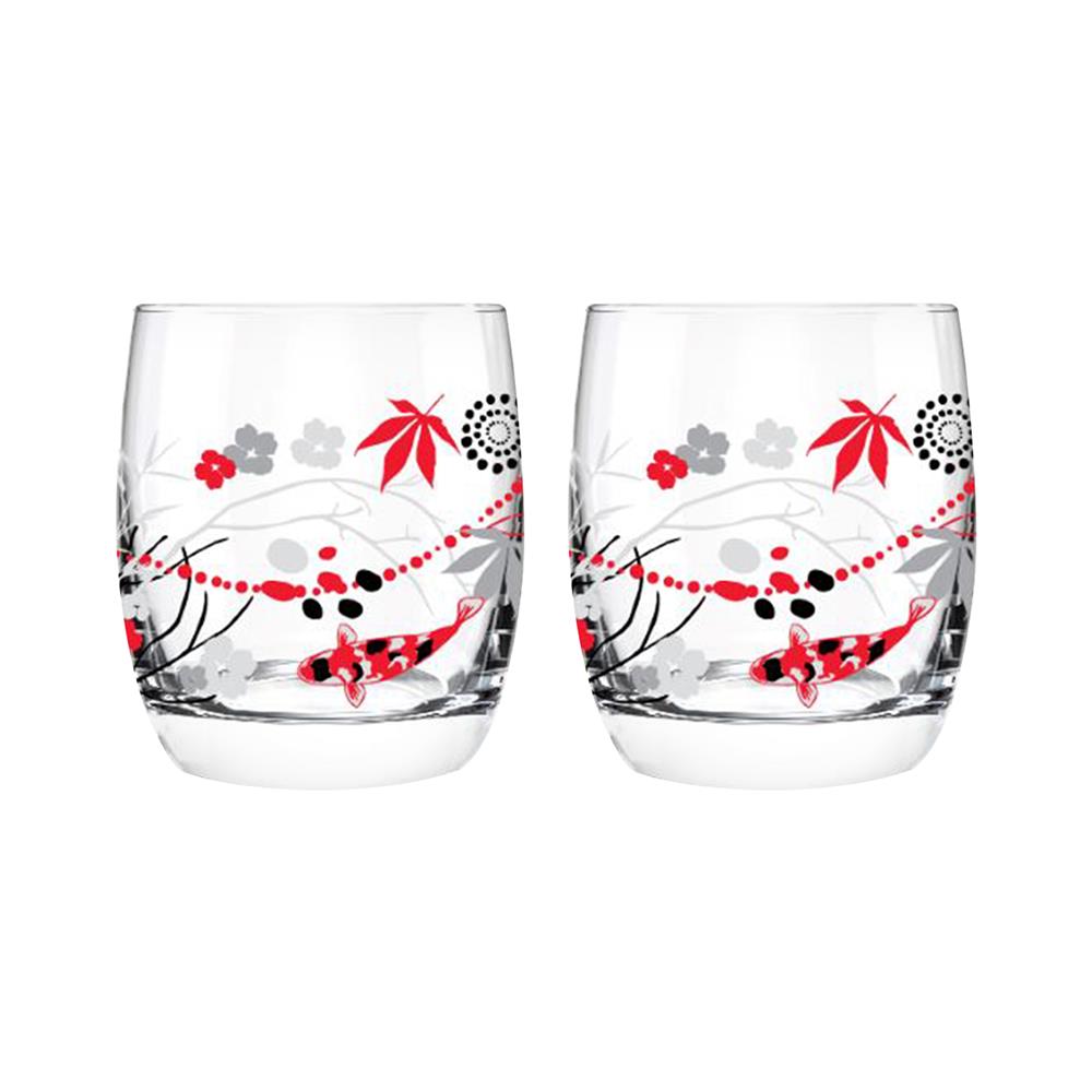 แก้วน้ำ 265 มล. OCEAN GLASS JAPANESE GARDEN แพ็ก 2 ใบ