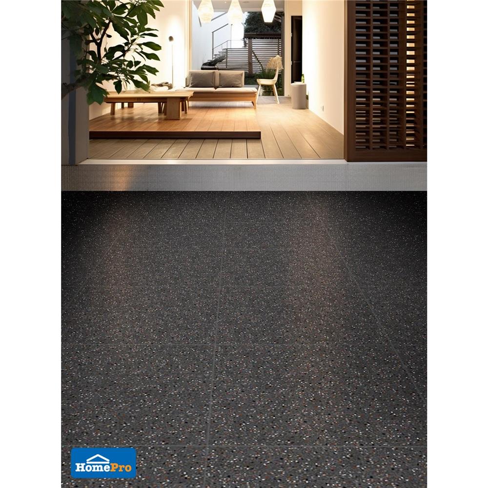 กระเบื้องพื้น 60x60 ซม. COTTO เวียนนา กราไฟต์ ดำ PM 1.44 ตร.ม.