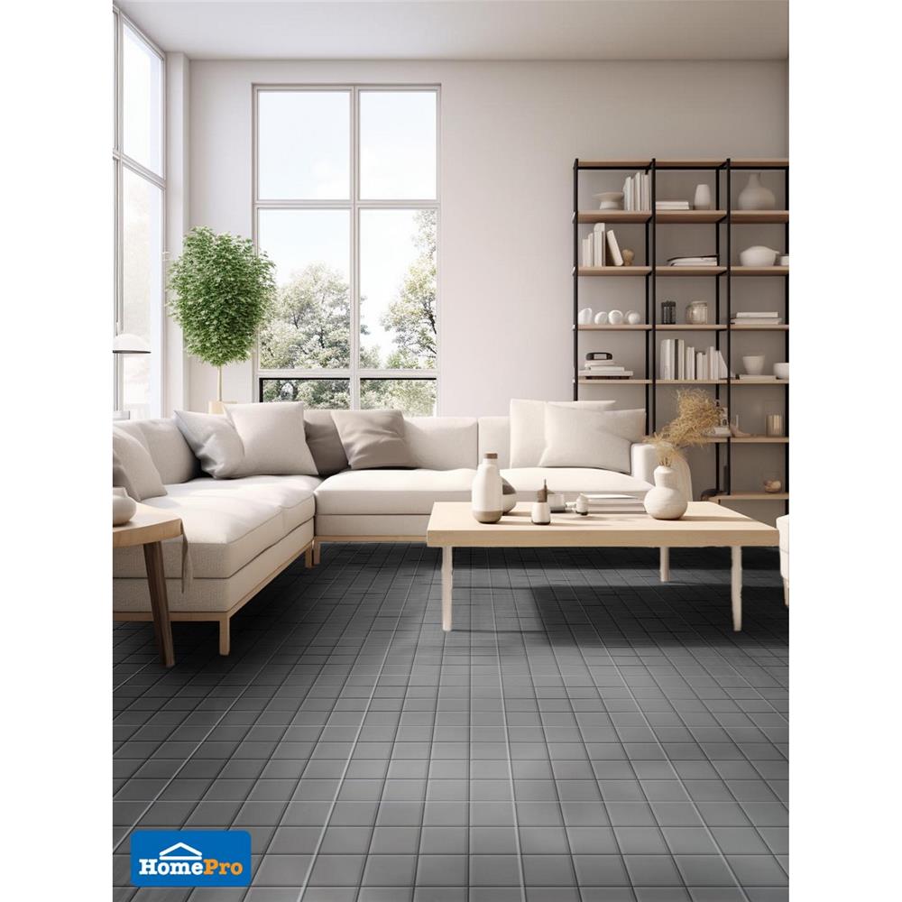 กระเบื้องพื้น 16x16 นิ้ว COTTO ดีเซมเบอร์ เทา PM 0.96 ตร.ม.