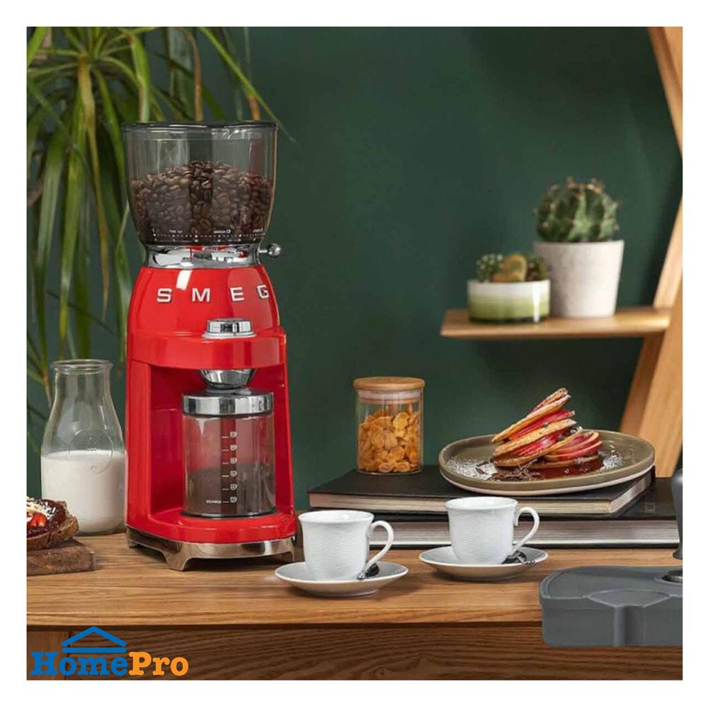 เครื่องบดเมล็ดกาแฟ SMEG CGF11RDEU สีแดง