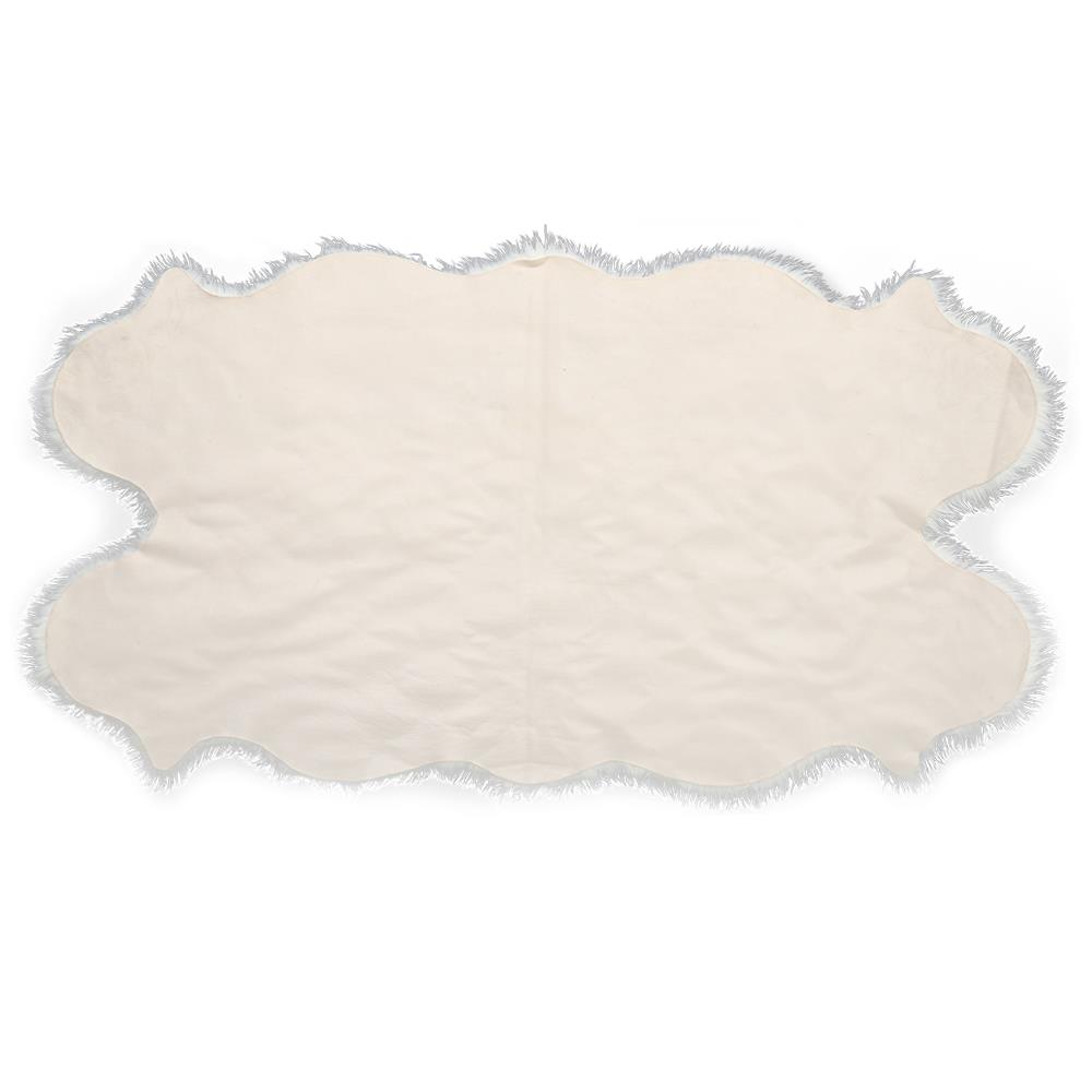 พรมขนแกะเทียม BENETTA ALICIA 100X180 ซม. สีขาว