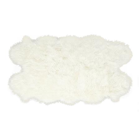 พรมขนแกะเทียม BENETTA ALICIA 100X180 ซม. สีขาว_1