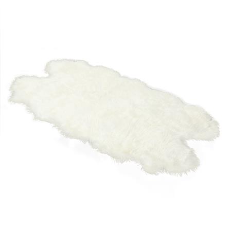 พรมขนแกะเทียม BENETTA ALICIA 100X180 ซม. สีขาว_5