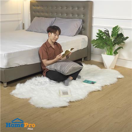 พรมขนแกะเทียม BENETTA ALICIA 100X180 ซม. สีขาว_6