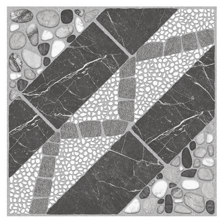 กระเบื้องพื้น 16x16 นิ้ว ภูผา หินเหลี่ยมเพชร เทา PM 0.96 ตร.ม._0