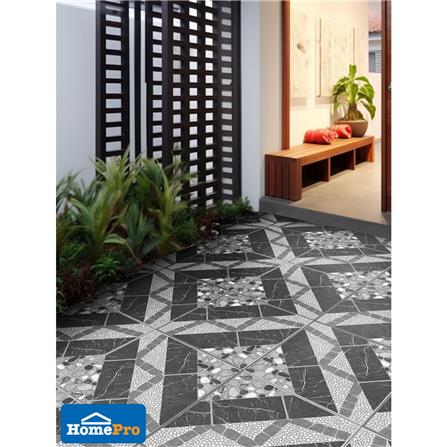 กระเบื้องพื้น 16x16 นิ้ว ภูผา หินเหลี่ยมเพชร เทา PM 0.96 ตร.ม._3